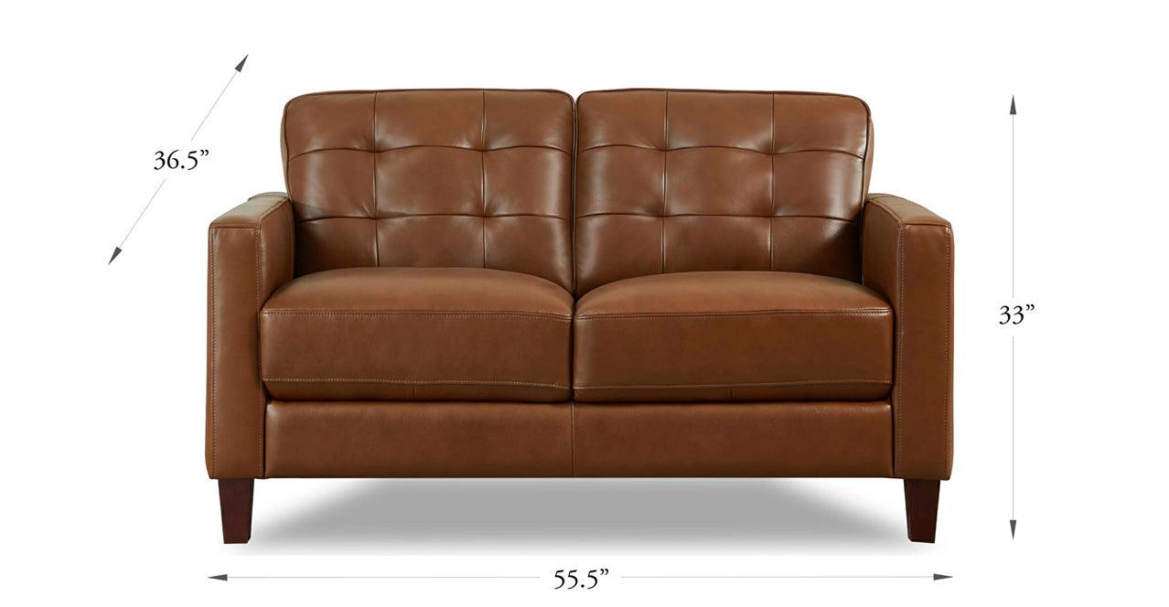 Aiden Power Footrest Leather Sofa Collection - Hydeline USA